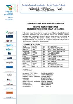 clicca qui per leggere la convocazione