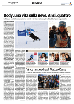 Dody,unavitasullaneve.Anzi,quattro