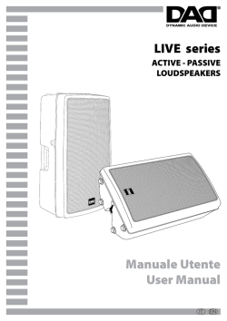 LIVE series Manuale Utente User Manual