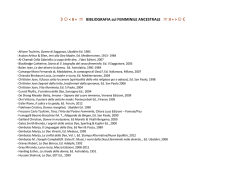23-01-2014 Bibliografia sul Femminile Ancestrale