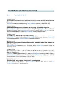 Paper 14: Power System Stability and Security 2