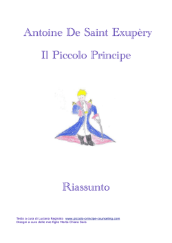 Antoine De Saint Exup&egrave;ry Il Piccolo Principe Riassunto