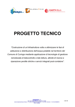 PROGETTO TECNICO
