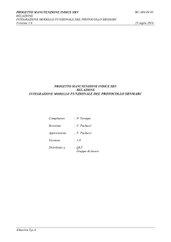 Integrazione Modello Funzionale del protocollo Sbnmarc