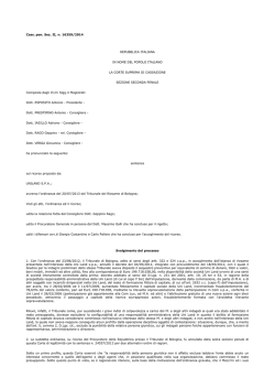 Sentenza Cass. pen., Sez. II, n. 16359/2014