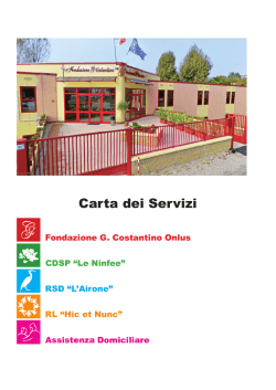 Carta dei servizi 2014