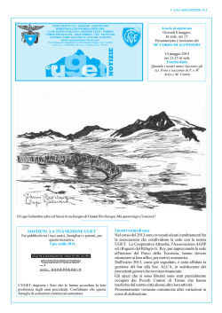 Cai Uget Notizie 3-2014