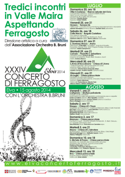 Manifesto concerti - Orchestra &ldquo;B. Bruni&rdquo;