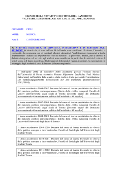 Elenco - Universit&agrave; degli Studi di Napoli Federico II