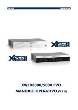 xweb3000/5000 evo manuale operativo (v.1.0)