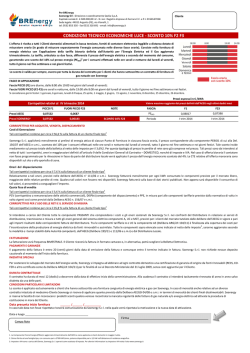 LUCE Condizioni Tecnico Economiche sconto 10 - IV