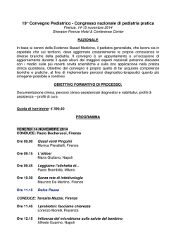 Scarica programma e CV relatori.