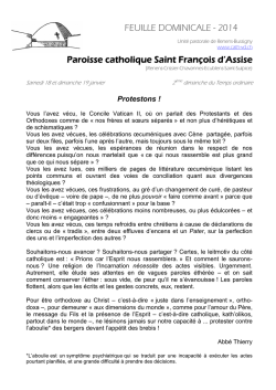 f.d. 18 et 19 janvier 2014 - Cath