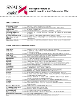 20, 21 e 22 dicembre