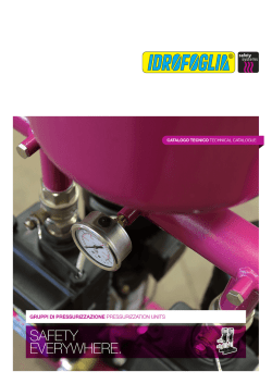 Catalogo Gruppi di Pressurizzazione