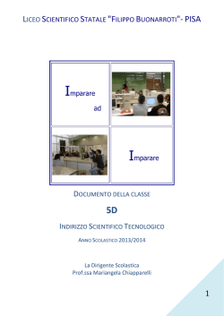 Classe 5D SCIENTIFICO TECNOLOGICO