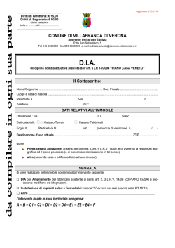 domanda_DIA 2014_piano casa - Comune di VILLAFRANCA DI