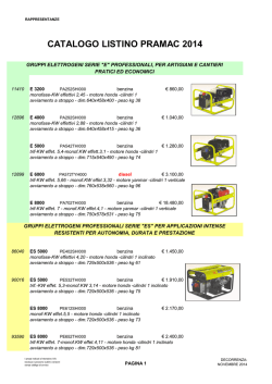 PRAMAC.generatori 2014 - rappresentanze