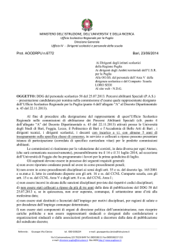 DDG 58 - Ufficio Scolastico Regionale per la Puglia