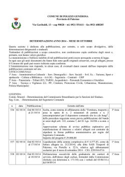 Ottobre - Comune di Polizzi Generosa