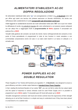 alimentatori stabilizzati ac-dc doppia regolazione power