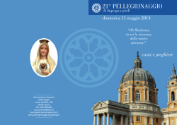 Pellegrinaggio Libretto Preghiere e Canti 2014