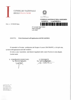 Circolare CNI 417 2014 - Ordine degli Ingegneri della provincia di