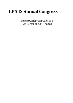 ItPA IX Annual Congress