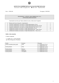 Piano attivit&agrave; ATA 2014/2015 - Istituto Comprensivo Trevignano