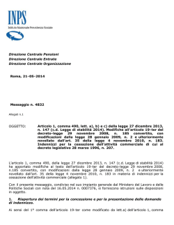 Messaggio numero 4832 del 21-05-2014