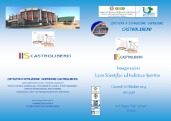 Liceo Scientifico ad Indirizzo Sportivo