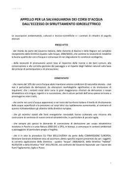 documento visibile a questo link - Comitato per il territorio delle
