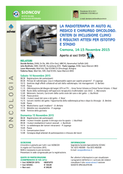Programma scientifico