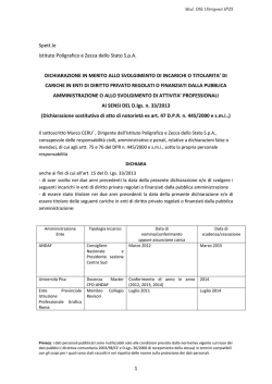 1 Spett.le Istituto Poligrafico e Zecca dello Stato S.p.A.