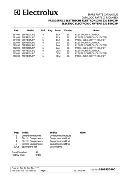Doc. Nr.:059785G900 SPARE PARTS CATALOGUE CATALOGO