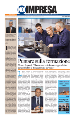 Puntare sulla formazione