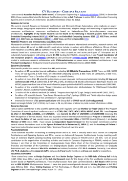 CURRICULUM VITAE - Politecnico di Milano-DEIB