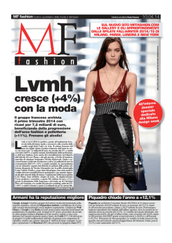 cresce (+4%) con la moda