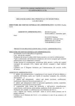 ORGANIZZAZIONE SERVIZI AMMINISTRATIVI A.S.2013.14