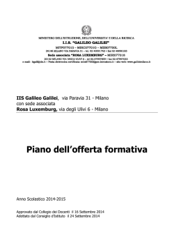 POF 2014_2015 - Istituto di Istruzione Secondaria Superiore