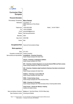 Curriculum Vitae Europass