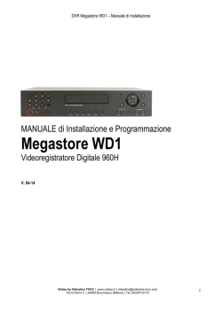 Manuale - VISTEA by Videoline TVCC