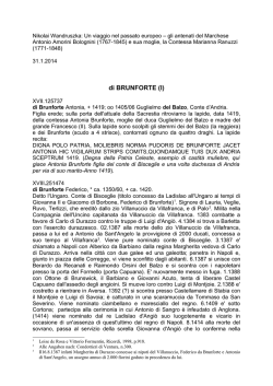 Brunforte - Wandruszka Genealogie