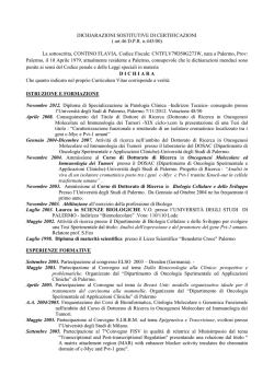 DICHIARAZIONI SOSTITUTIVE DI CERTIFICAZIONI ( art.46 D.P.R. n