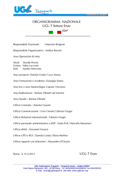 Organigramma 15.4 - Ugl Controllo Traffico Aereo
