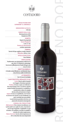 ROSSO PICENO DOP SUPERIORE &ldquo;IL