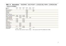 50N - A Giornaliera TAVERNE - DUE PONTI - LOGGE