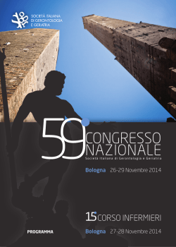 59&deg; Congresso Nazionale SIGG Bologna 26