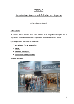 Tesina Jessica COMPLETA - 3&deg; Istituto Superiore Alaimo