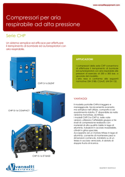 Compressori per aria respirabile ad alta pressione